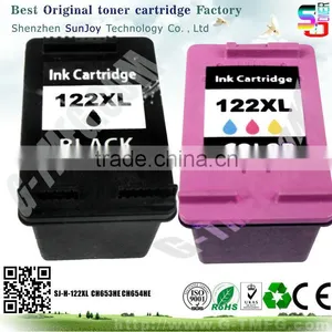 Wholesale Printer Ink Cartridge Compatible CH563HE 122XL for HP Deskjet 1000 Printer(CH340C) HP Deskjet 1050A All-in-One Printe thumbnail-1