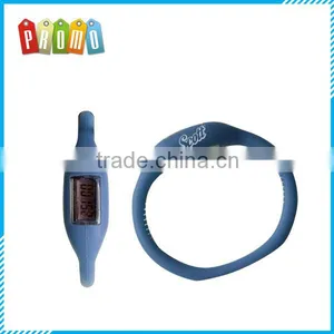 Round Silicone Wristband Pedometer for Promotional Gift thumbnail-1