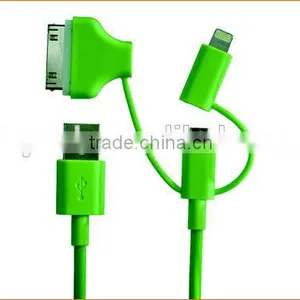 Mfi Certified 2.4A Fast Charge 3 in 1 Combo Charging Usb Cable for Devices thumbnail-6
