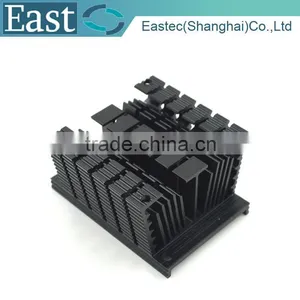 Al 6063 Anodize Black Aluminum Profile Extrusion Heat Sink thumbnail-1