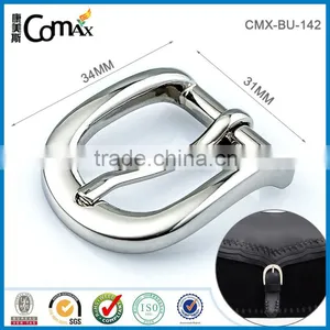 Hot Sale Shiny Silver Metal Pin Belt Buckle thumbnail-1