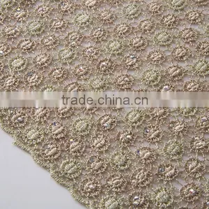 Professional Cotton Polyester Eyelet Embroidery Lace Fabric French Wedding Dress Lace African Net Lace Fabrics Chemical Lace thumbnail-6