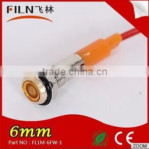 Filn 6mm 12v Argon Lamp Bulb Metal Laser Stage Light LED Indicator Light With Wire thumbnail-3