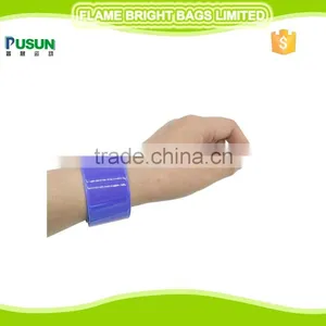Colorful PVC Road Safety Reflective Wristband thumbnail-1