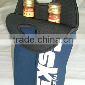 Custom Logo Two Pack Neoprene Beer Bottle Holder With Strap thumbnail-6