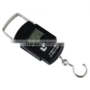 50kg/110lb Digital LCD Hanging Fishing Weighing Scale -Black thumbnail-2
