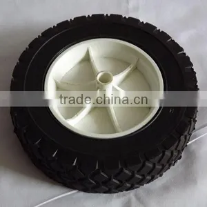 8 Inch Plastic Solid Rubber Wheel for Plastic Dustbin/trash Bin thumbnail-1