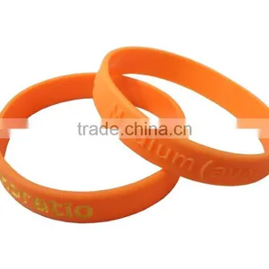 Wholesale Custom Logo Print Silicone Bracelet Silicone Wrist Band thumbnail-1