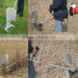 High Durable Good Quality 2 Stroke 40.2cc Mini Rice and Wheat Harvester From China thumbnail-3