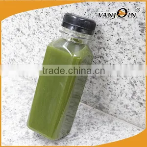 Cold Pressed Juice Recyclable Square Bottles With Safety Cap thumbnail-2