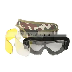Black Racing Sport Anti-UV Motorcycle Scooter Riding Goggles Eyeware Adjustable thumbnail-1