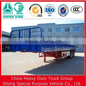 Cargo Lock Truck Side Wall Trailer for Transport Sand and Stone thumbnail-1