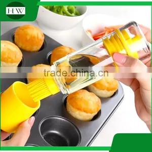 Kitchen Accessories Diy Tool Dustproof Silicone Baking Cooking Bbq Barbecue Brush Oil Bottle Brush thumbnail-3