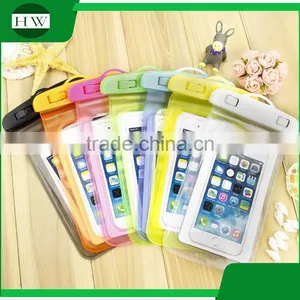 Custom Logo Printed Wholesale Outdoor Beach Bean Pvc Waterproof Gym Sport Cell Mobile Phone Dry Armband Case Arm Band Bag thumbnail-3