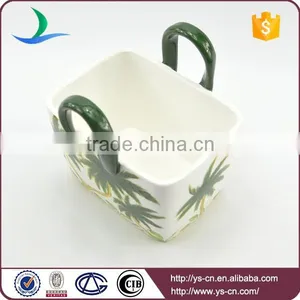 Coconut Tree Ceramic Basket Ware For Kitchen thumbnail-4