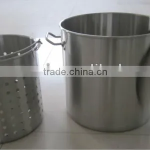 Stainless Steel Cooking Pot With Strainer(outdoor) thumbnail-1