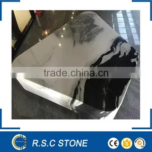 Panda White Marble Stone for Table Top thumbnail-1