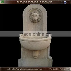 Decorative Marble Lion Head Wall Water Fountain thumbnail-2