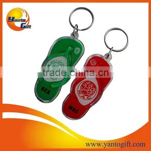 Custom Logo Printed Acrylic Slipper Keychain as Giveway thumbnail-1
