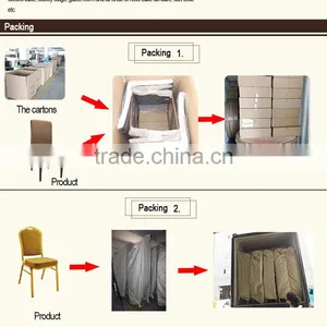 Gold Stainless Steel Banquet Chair With PU Cushion thumbnail-6