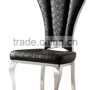 TH382 Modern Black Leather Dining Room Table Sets thumbnail-4