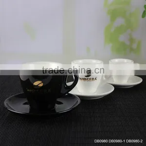 2017 Custom Wholesale Ceramic Porcelain Coffee Espresso Cup and Saucer thumbnail-1