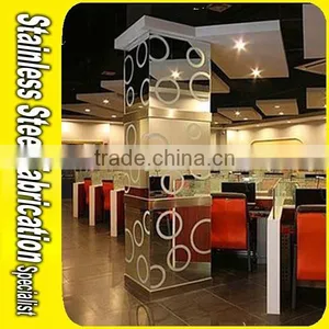 Decorative Etched Color 304 Stainless Steel Pillar Cladding thumbnail-6