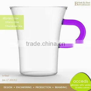 Novelty Purple Glass Drinking Cup thumbnail-1