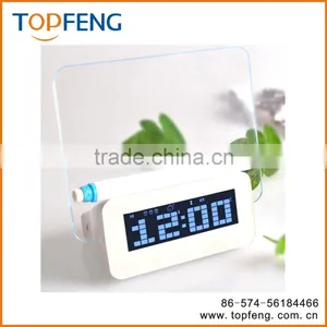 Table Desk LED Light Night Alarm Clock With Memo Board/led Message Board Alarm Clock thumbnail-3