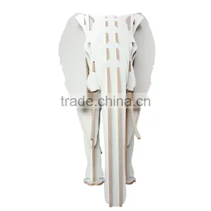 Puzzle Wood Craft Elephant Table Book Shelves Creative Animal Furniture thumbnail-1