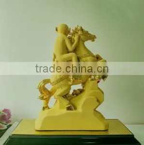 High Quality 24K Gold Plated Chinese Zodiac Monkey Figurine for Business Gifts thumbnail-3