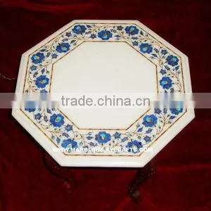 Marble Inlay Coffee Table Tops, Decorative Coffee Table Top thumbnail-1