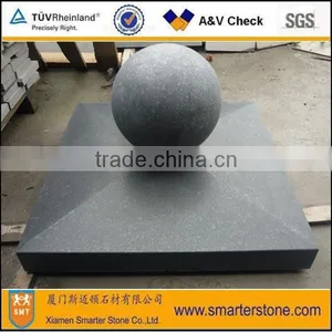 Granite Caved Ball / Hand-carved Ball From Natural Granite / Natural Stone Balls With Base thumbnail-1