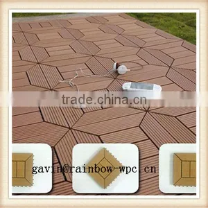 Waterproof WPC DIY Interlocking Floor Tiles, Factory Sales Floor Tiles, Cheap Wpc Floor Tiles thumbnail-4
