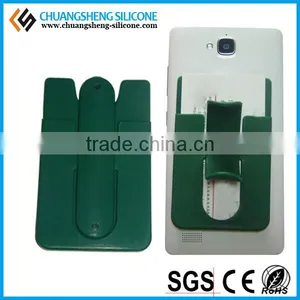Card Holder, Silicone Smartphone Wallet, Self Adhesive Smart Phone Pocket thumbnail-3