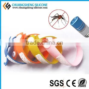 Silicone Rubber Mosquito Repellent Bracelet With Low Price From Professional Factory thumbnail-2