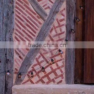 16 Black Moroccan Lantern Solar Garden LED Fairy Lights thumbnail-3