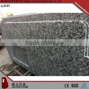 Various Shape Spary White Pre Cut White Polished Granite Table Top for Kitchen thumbnail-6
