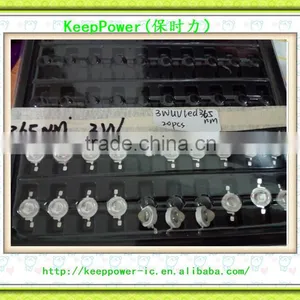 3W Purple 360-365nm High Power UV Led Lamp Beads, UV Curable Sterilization Test Led Purple Lamp thumbnail-1