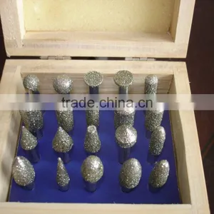 Electroplated Diamond Carving Burrs for Engraving on Marble thumbnail-1
