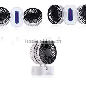 USB Desktop Folding Fan, Portable Office Couple Double Headed Small Fan LS Eplus thumbnail-1