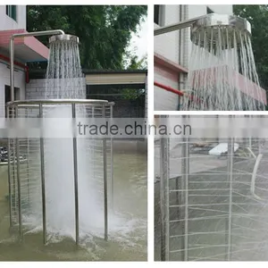 Strong Power Massage Stainless Steel Spa Shower Goose ,snake Shape Garden Pond Waterfall,protable Curtain for Outdoor Pool thumbnail-5