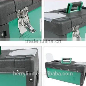 Berrylion High Grade Plastic Iron Toolbox 14" 17" 19" Iron Tool Box thumbnail-6