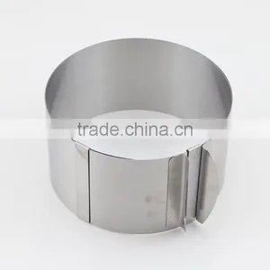 Adjustable Setting Ring Stainless Steel Bakeware Mousse Cake Baking Mold thumbnail-2