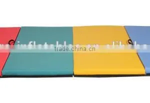 Mixed 4'x10'x2" Thick Folding Panel Gymnastics Mat Gym Fitness Exercise Mat thumbnail-5