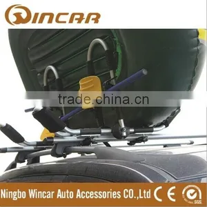 Foldable Roof-mount Metallic-white T Style Kayak Roof Carrier Rack Carring 2 Canoe thumbnail-1