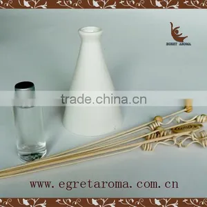 EA3-0862 Fragrance Diffuser With Ceramic Bottle Curled Rattan Sticks Green Tea Scent thumbnail-4