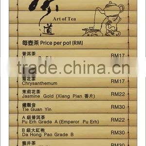Special Bamboo Menu Book for Restaurant thumbnail-3