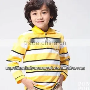 100%cotton Fashionable Children Polo T-shirt thumbnail-1