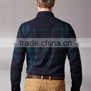 Egyptian Cotton Plaid Men Shirt SHL101 thumbnail-3